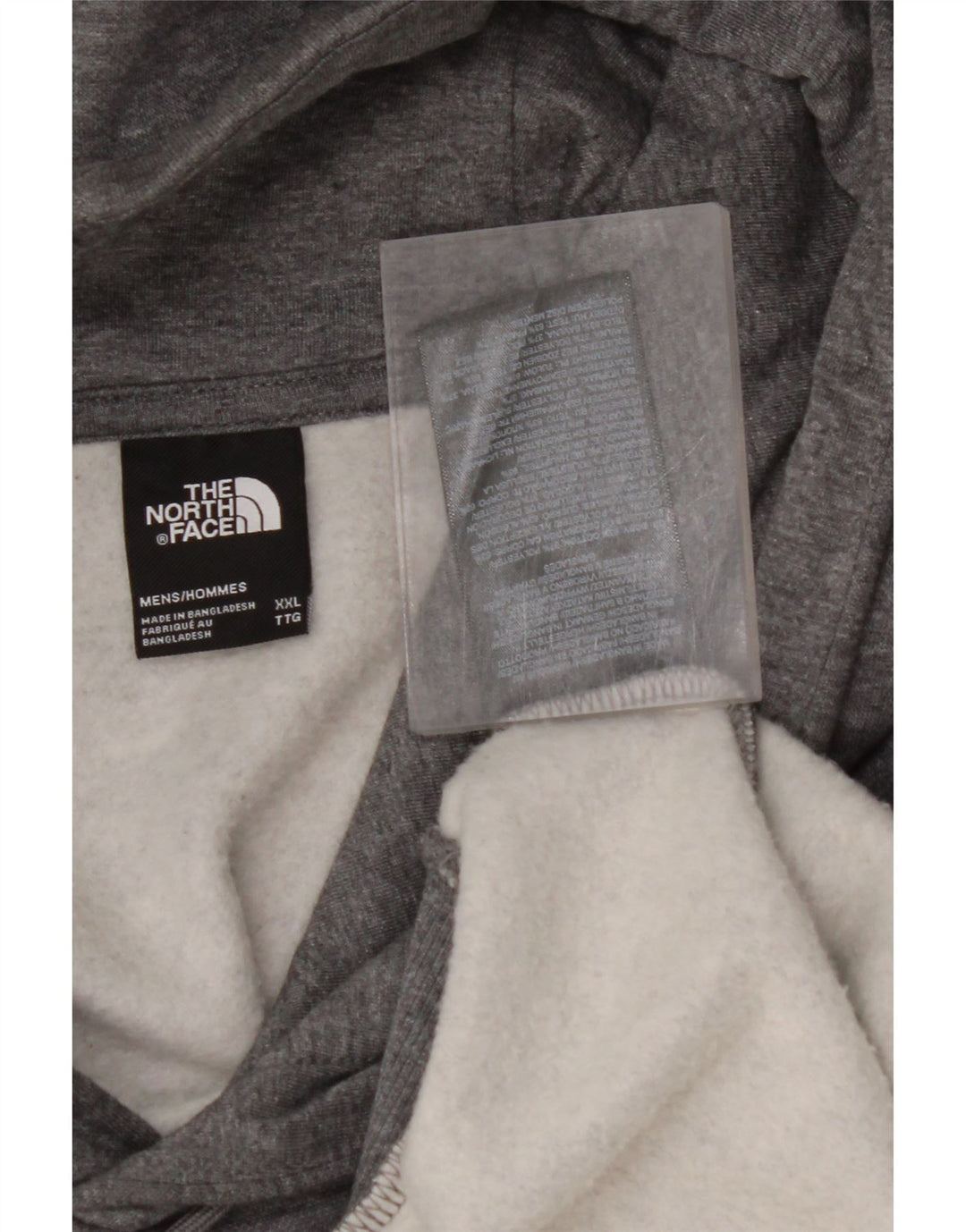 Męski sweter z kapturem THE NORTH FACE 2XL, szary, bawełniany