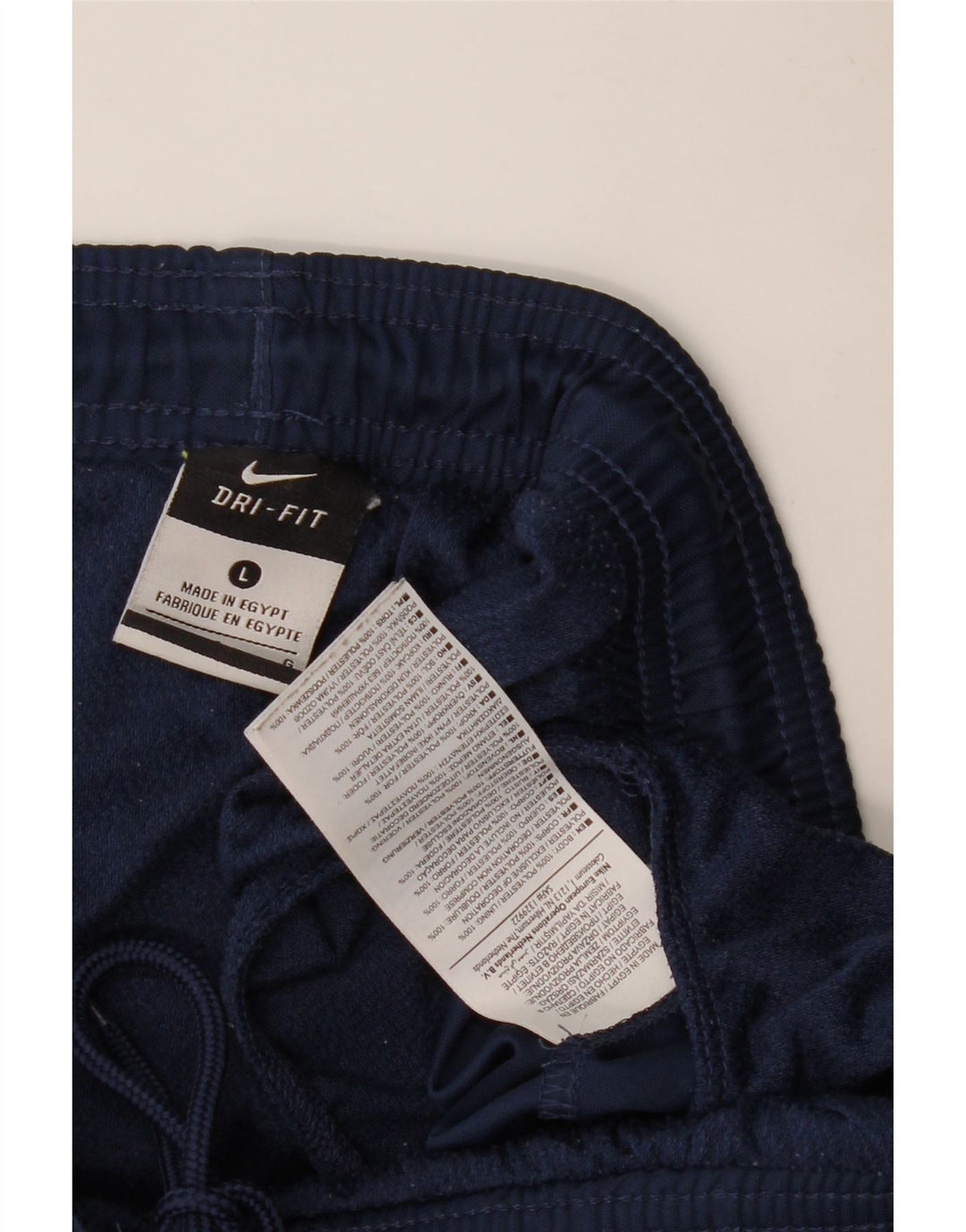 Męskie spodenki sportowe NIKE Dri Fit, duże, granatowe, z poliestru