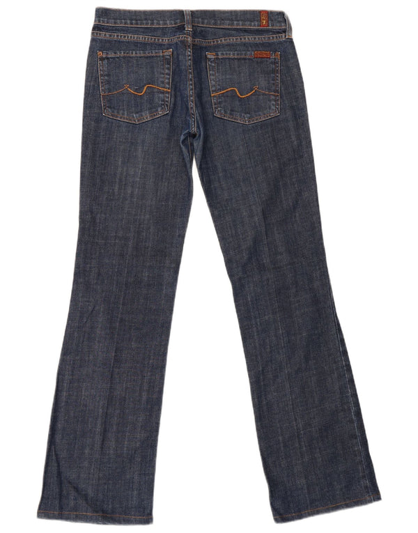Damskie jeansy Bootcut 7 For All Mankind W29 L32 Niebieska bawełna