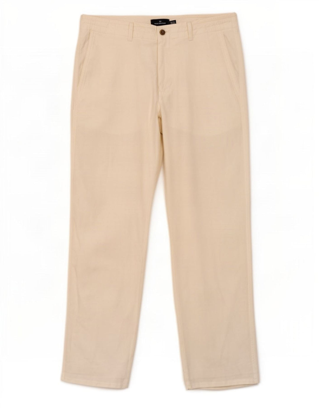 Męskie spodnie chino Marks & Spencer Blue Harbor Straight W34 L29 białe