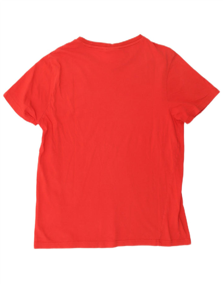 T-shirt damski Fila Top UK 14 Średni czerwony bawełniany