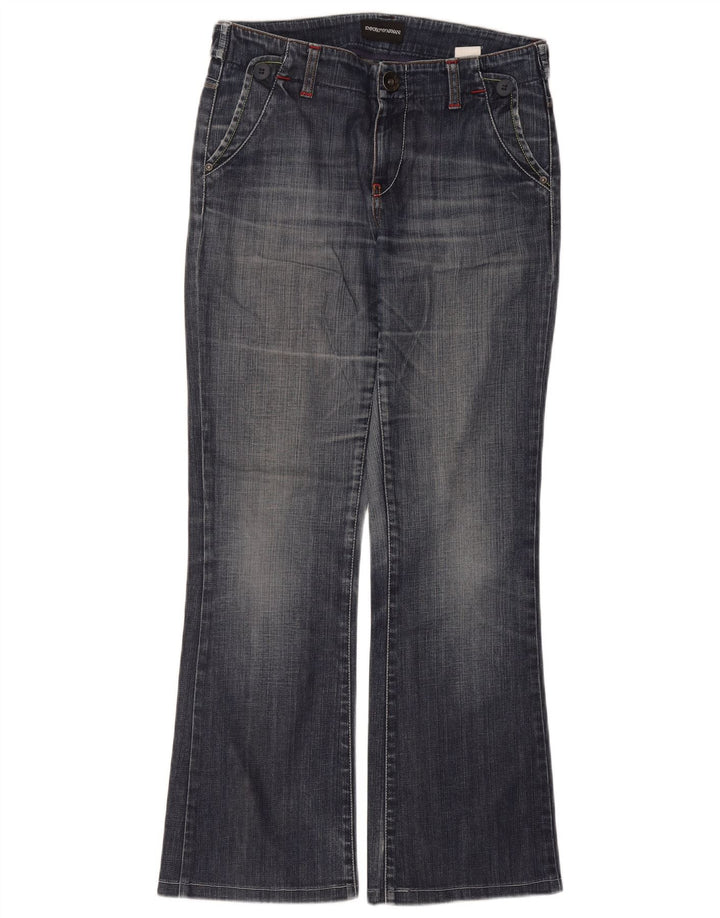 Damskie jeansy Bootcut Emporio Armani W27 L29 Niebieskie bawełniane