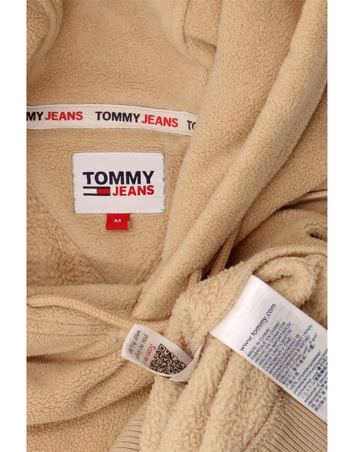 Męski sweter polarowy z kapturem Tommy Hilfiger w kolorze średniego beżu, poliester