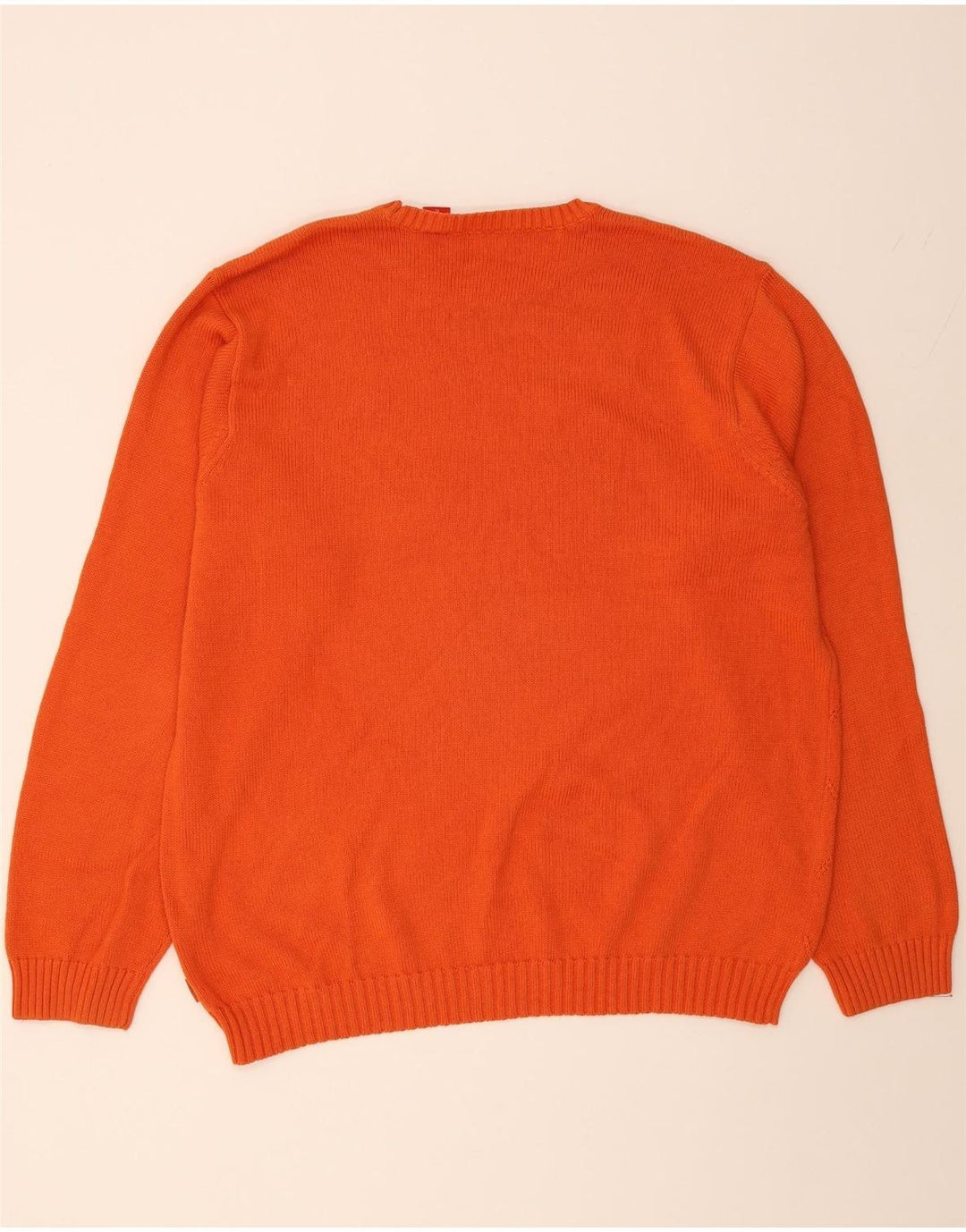 IZOD Mens Crew Neck Jumper Sweater XL Orange Cotton Vintage Izod and Second-Hand Izod from Messina Hembry 