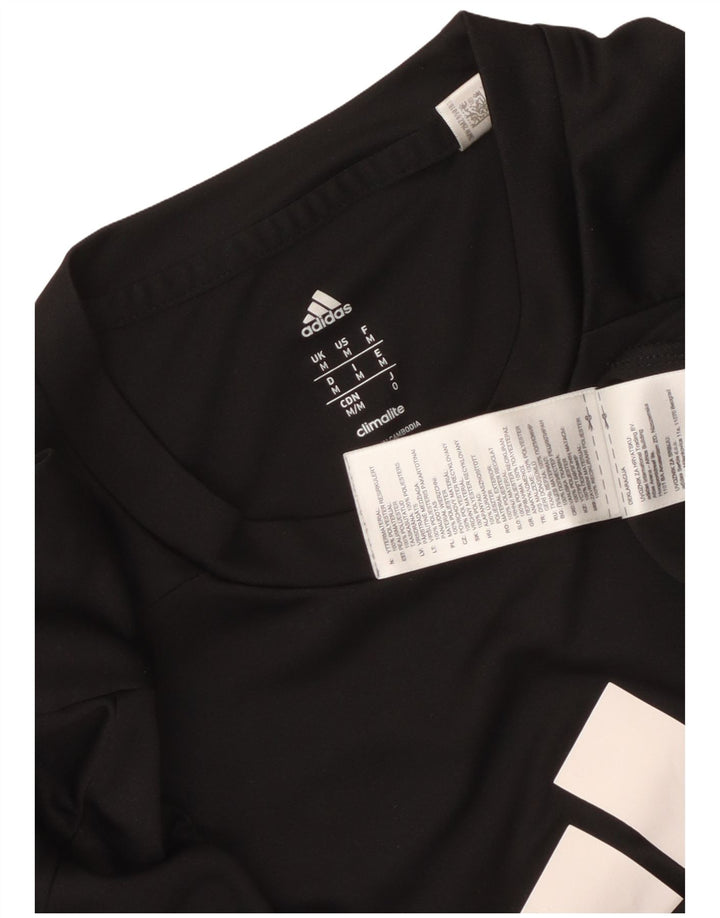 Męska koszulka Adidas Climalite Graphic Top, średni czarny poliester