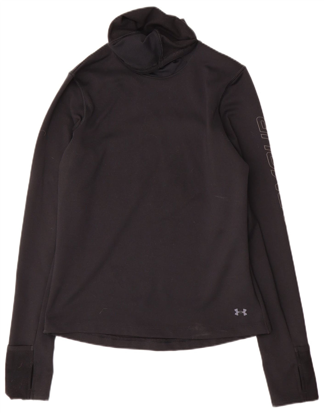 Damski top Under Armour Cold Gear Graphic z długim rękawem, UK 10, mały, czarny