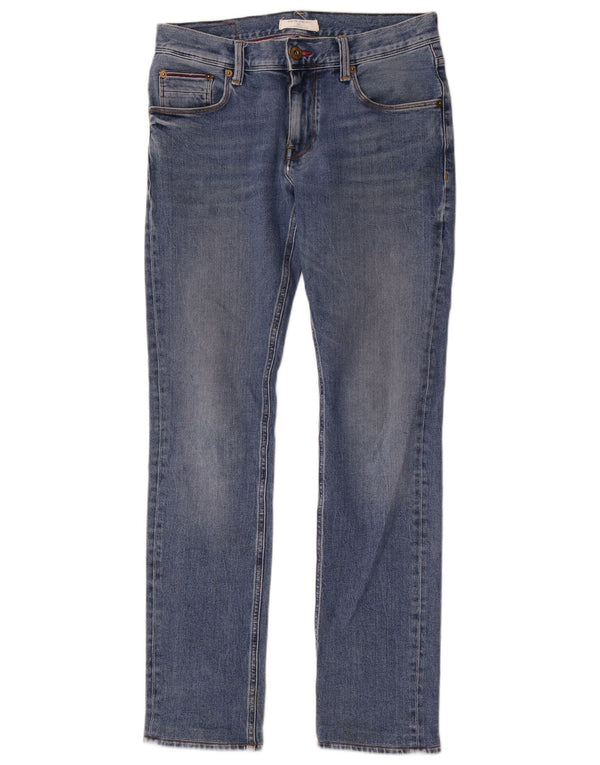 Damskie jeansy Denton Straight Jeansy Tommy Hilfiger W30 L34 Niebieskie bawełniane