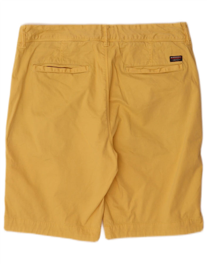 Męskie spodenki Chino Superdry W33, duże, żółte, bawełniane
