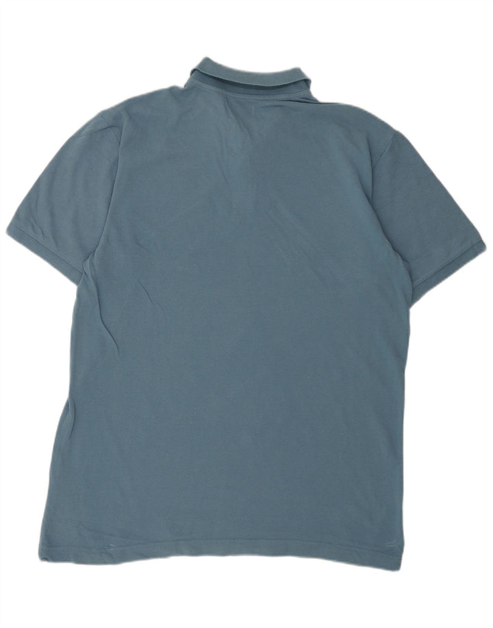 Męska koszulka polo Kappa, duża, niebieska, bawełniana