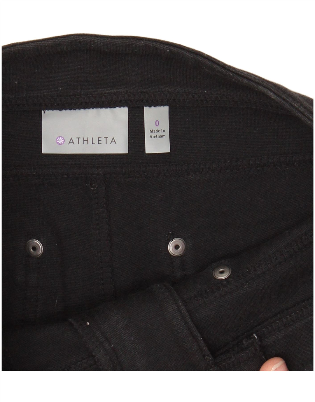 Damskie spodnie skinny cargo ATHLETA US 0 XS W28 L27 Czarna bawełna