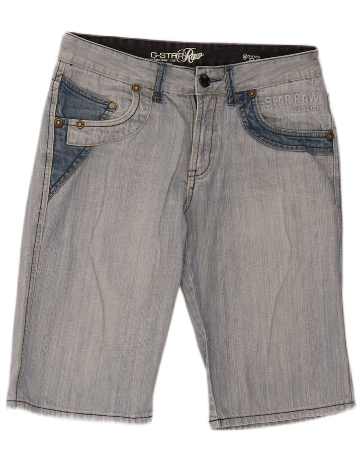 Męskie spodenki jeansowe G-Star Graphic W32 Średnioniebieskie bawełniane