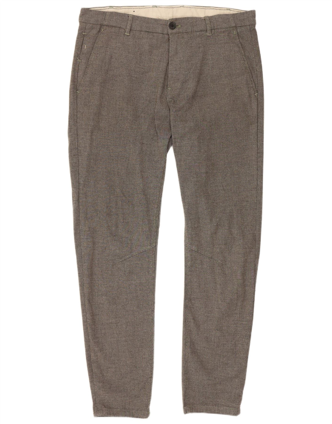 Spodnie damskie Zara Slim Chino EU 42 Large W32 L28 Szary poliester