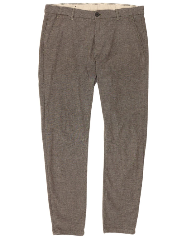 Spodnie damskie Zara Slim Chino EU 42 Large W32 L28 Szary poliester