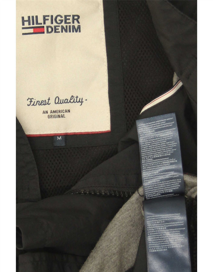 Męska kurtka bomberka Tommy Hilfiger UK 38 Średni czarny poliamid