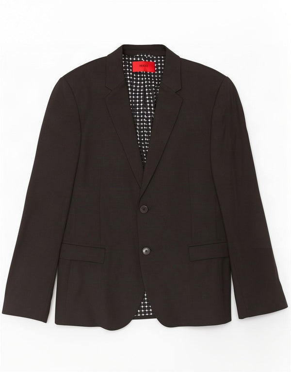 Męska marynarka zapinana na 2 guziki Hugo Boss EU 44 XS Czarna