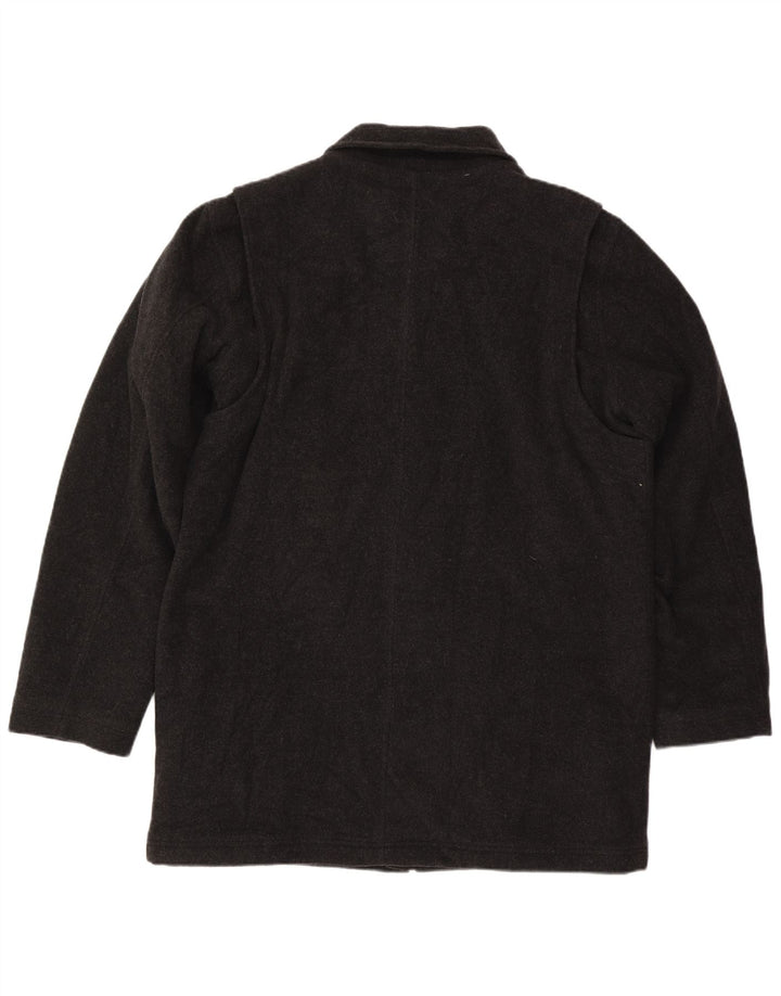 L.L.Bean Męski wysoki płaszcz UK 40, duży, szary, wełniany
