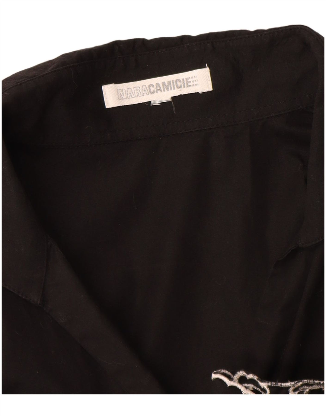 Bluzka damska Naracamicie UK 12 Średnia czarna bawełniana w kwiaty