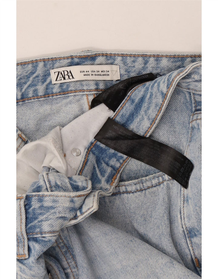 Męskie jeansy Zara Cropped EU 44 Large W34 L25 Niebieskie bawełniane