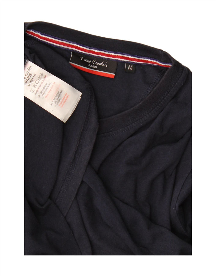 T-shirt męski Pierre Cardin, średni, granatowy, bawełniany