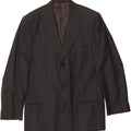 MESSORI Mens 3 Button Blazer Jacket IT 52 XL Black Virgin Wool Vintage Messori and Second-Hand Messori from Messina Hembry 