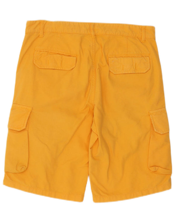 Męskie spodenki cargo w stylu vintage IT 48 Medium W34 Żółta bawełna
