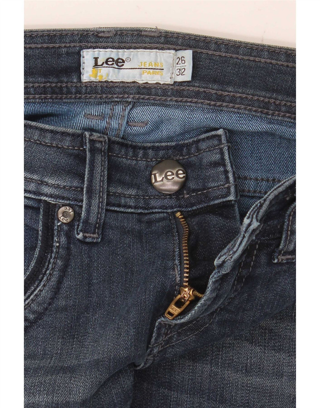 Damskie jeansy Lee Bootcut W26 L32 niebieskie