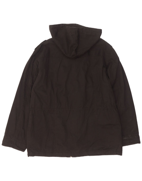 Męska kurtka wojskowa z kapturem Quiksilver UK 42 XL, czarna bawełna