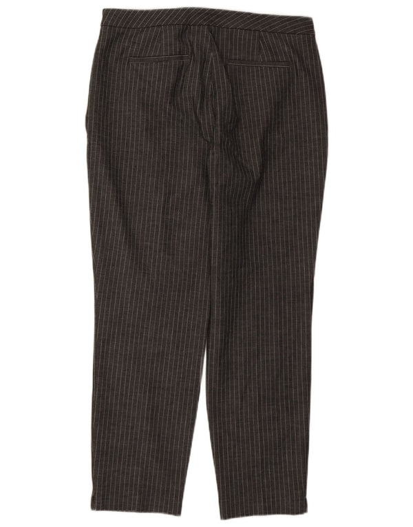 Spodnie Chino damskie Marks & Spencer UK 14 Large W32 L26 Szare prążki