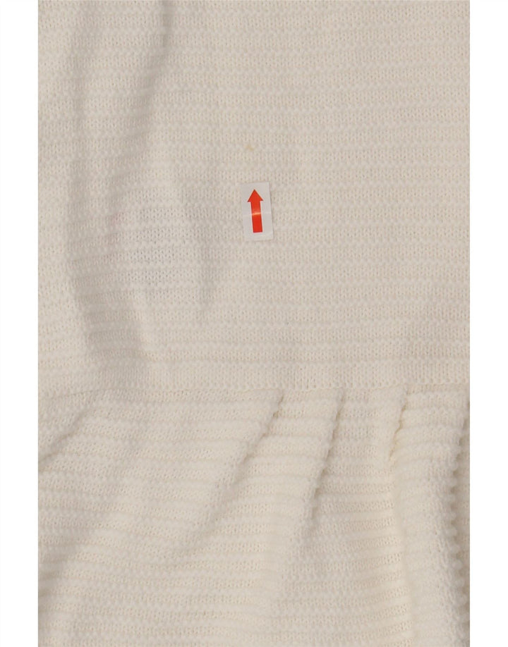 Damski sweter rozpinany MINT VELVET z rękawem 3/4, UK 12, średni biały