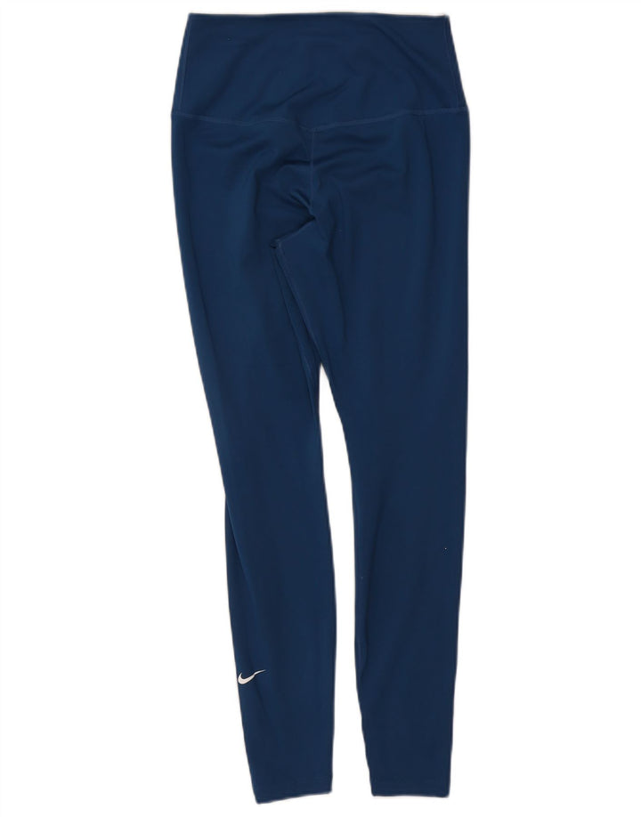 Damskie legginsy Nike Dri Fit UK 8, małe, granatowe, poliestrowe