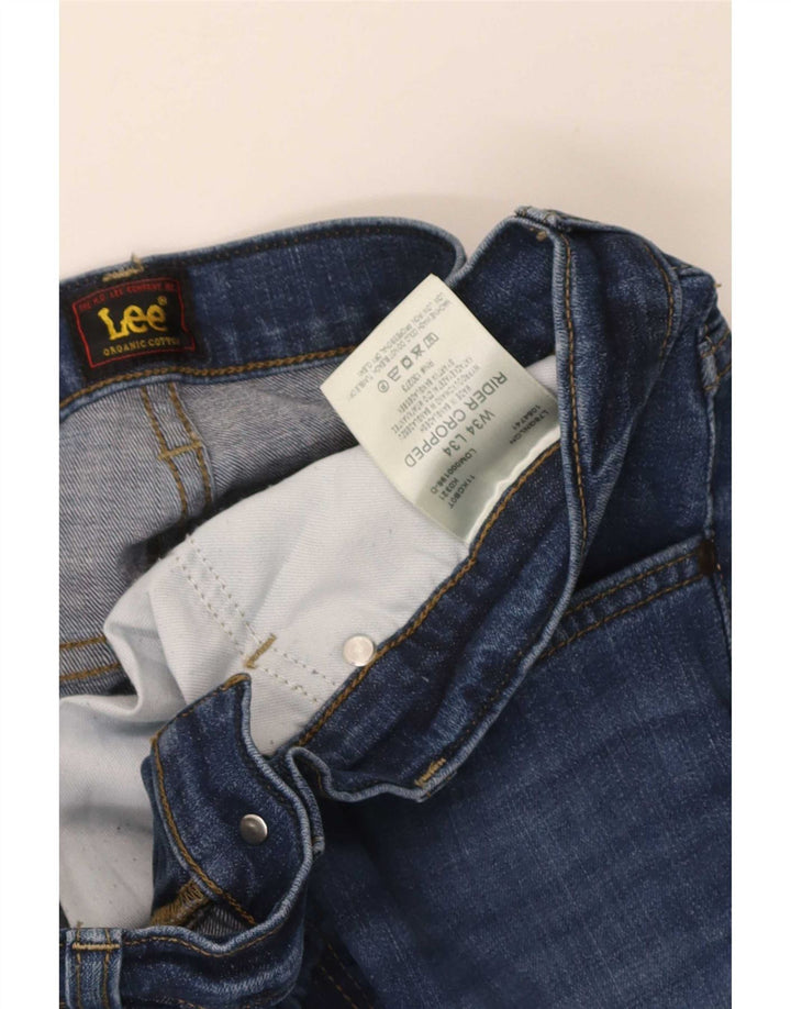 Męskie jeansy Lee Rider Slim W34 L30 Niebieskie bawełniane
