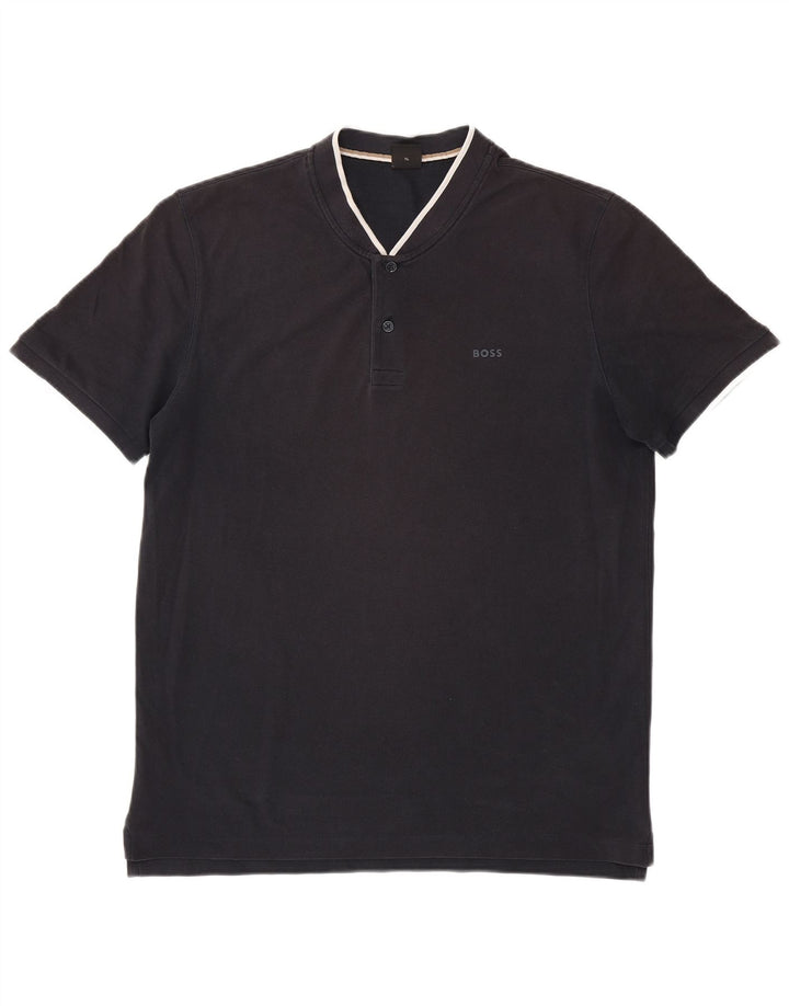 Męska koszulka polo XL Hugo Boss w czarne paski