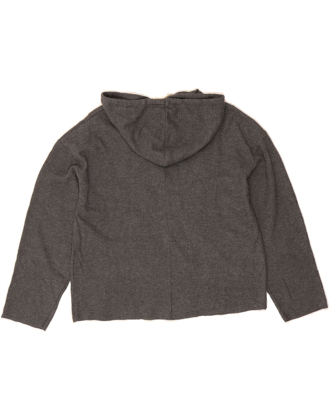 ZARA Womens Oversized Hoodie Jumper UK 10 Small Grey Vintage Zara and Second-Hand Zara from Messina Hembry 