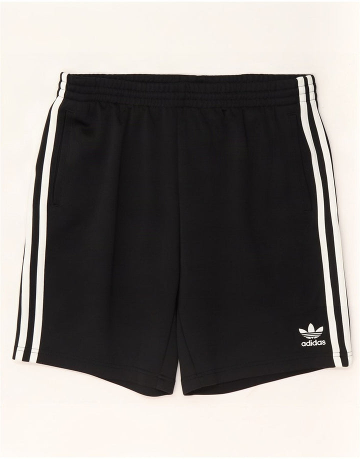 Męskie spodenki sportowe Adidas, duże, czarne, poliestrowe
