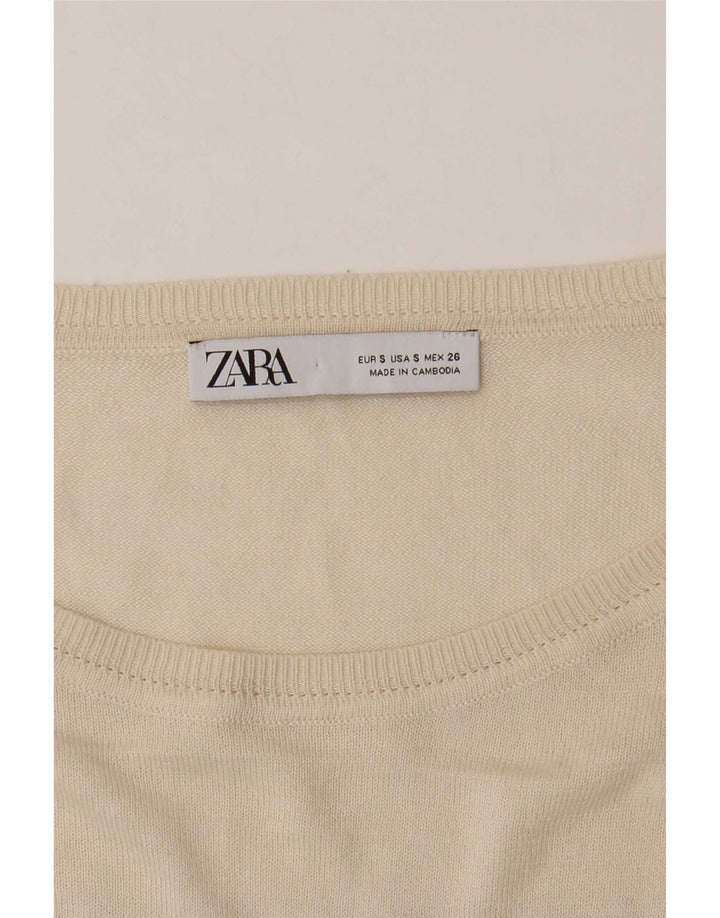 Bolerko damskie Zara Top UK 10 w małe białe paski