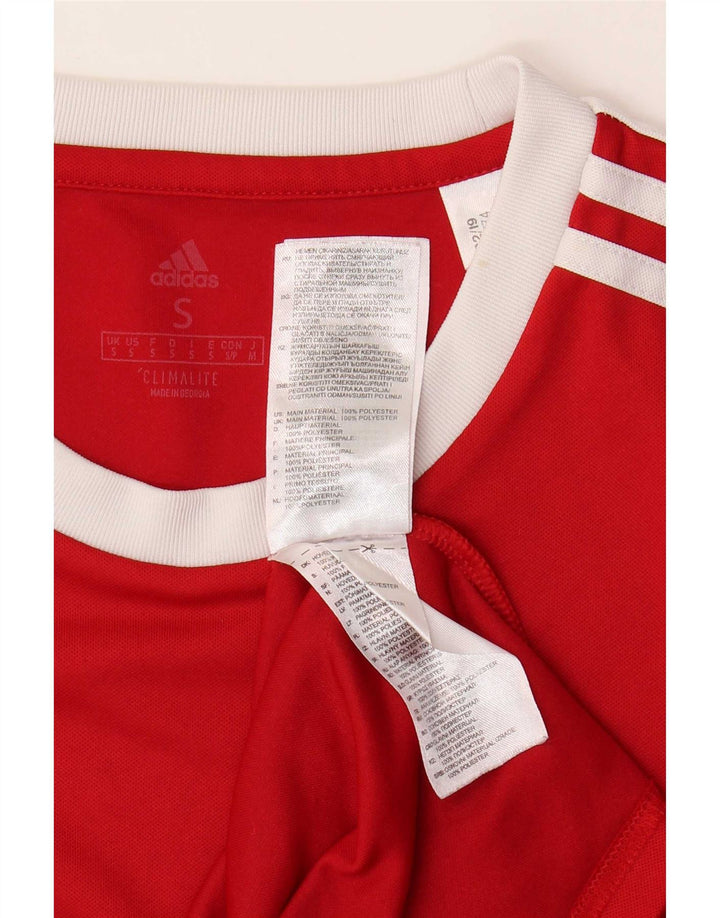 Adidas Męski T-shirt Climalite Top Mały Czerwony Poliester