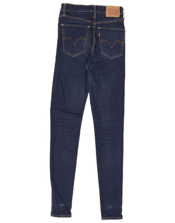 Damskie jeansy Levi's Mile High Super Skinny W27 L32 Granatowa bawełna