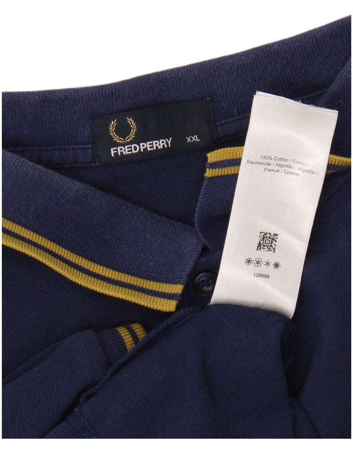 Męska koszulka polo Fred Perry 2XL, granatowa, bawełniana