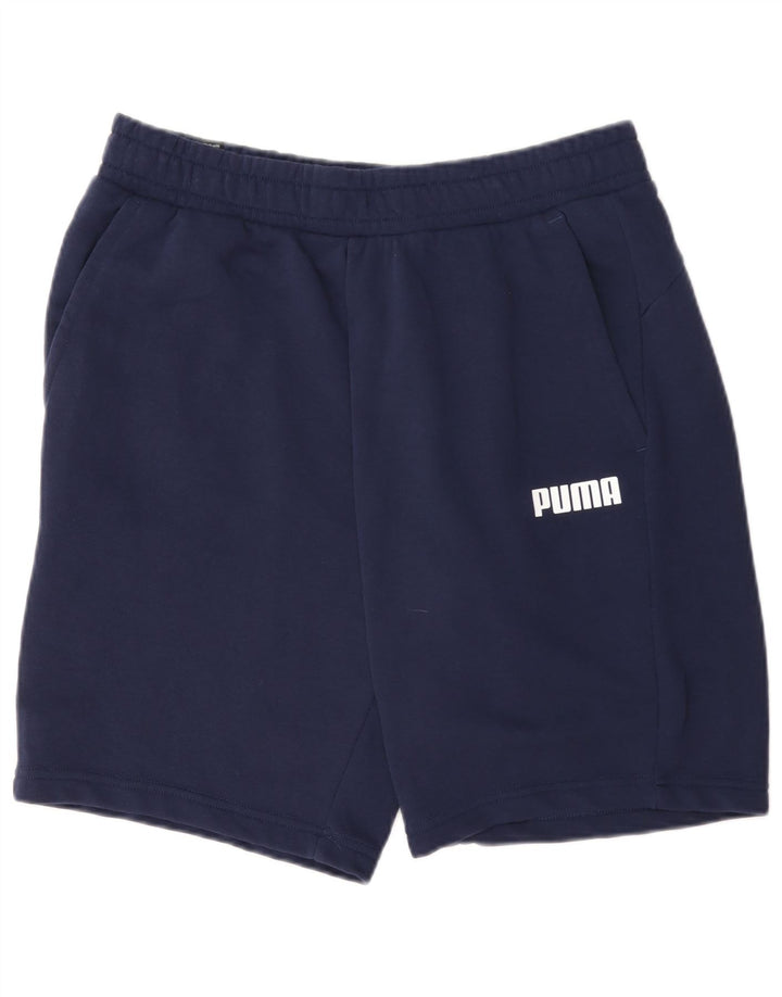 Męskie spodenki sportowe Puma, duże, granatowe, bawełniane