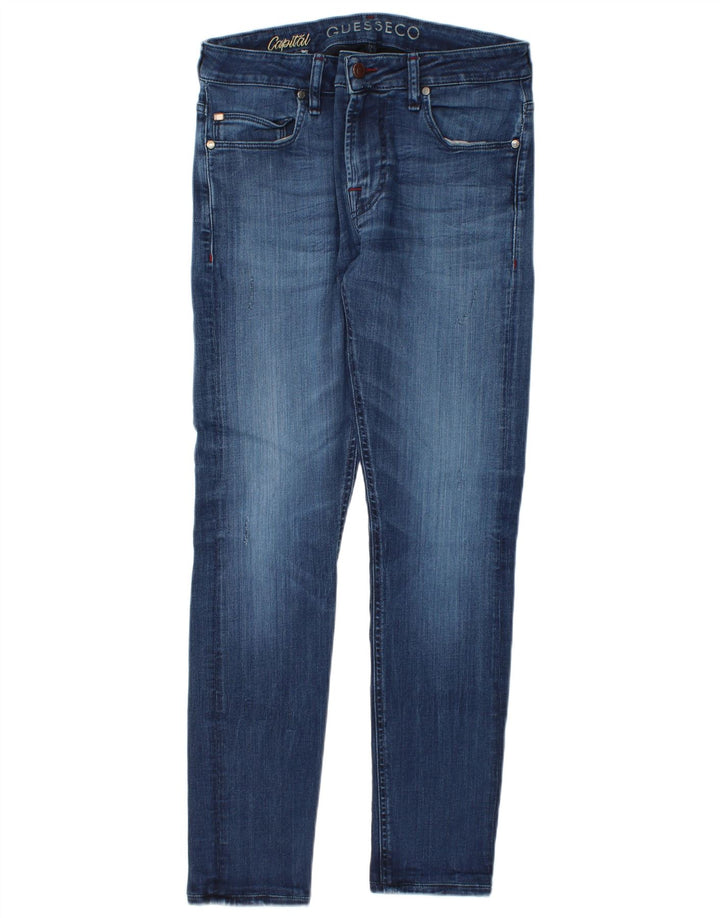Męskie jeansy Guess W32 L30 Niebieski Lyocell