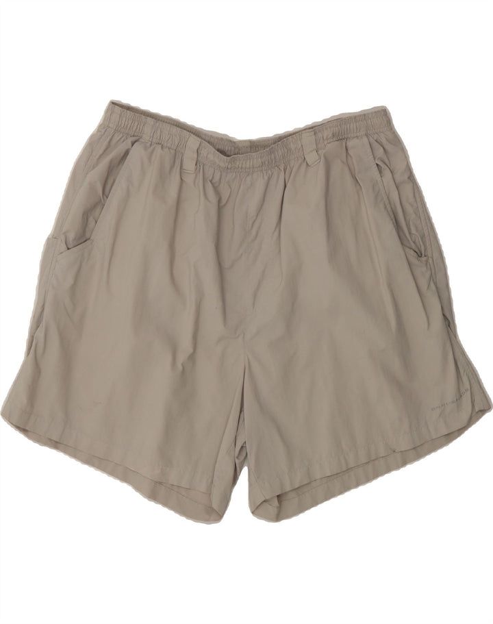 COLUMBIA Mens Sport Shorts XL Beige Nylon Vintage Columbia and Second-Hand Columbia from Messina Hembry 