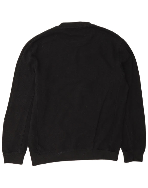 Męski sweter Zara, duży, czarny, bawełniany