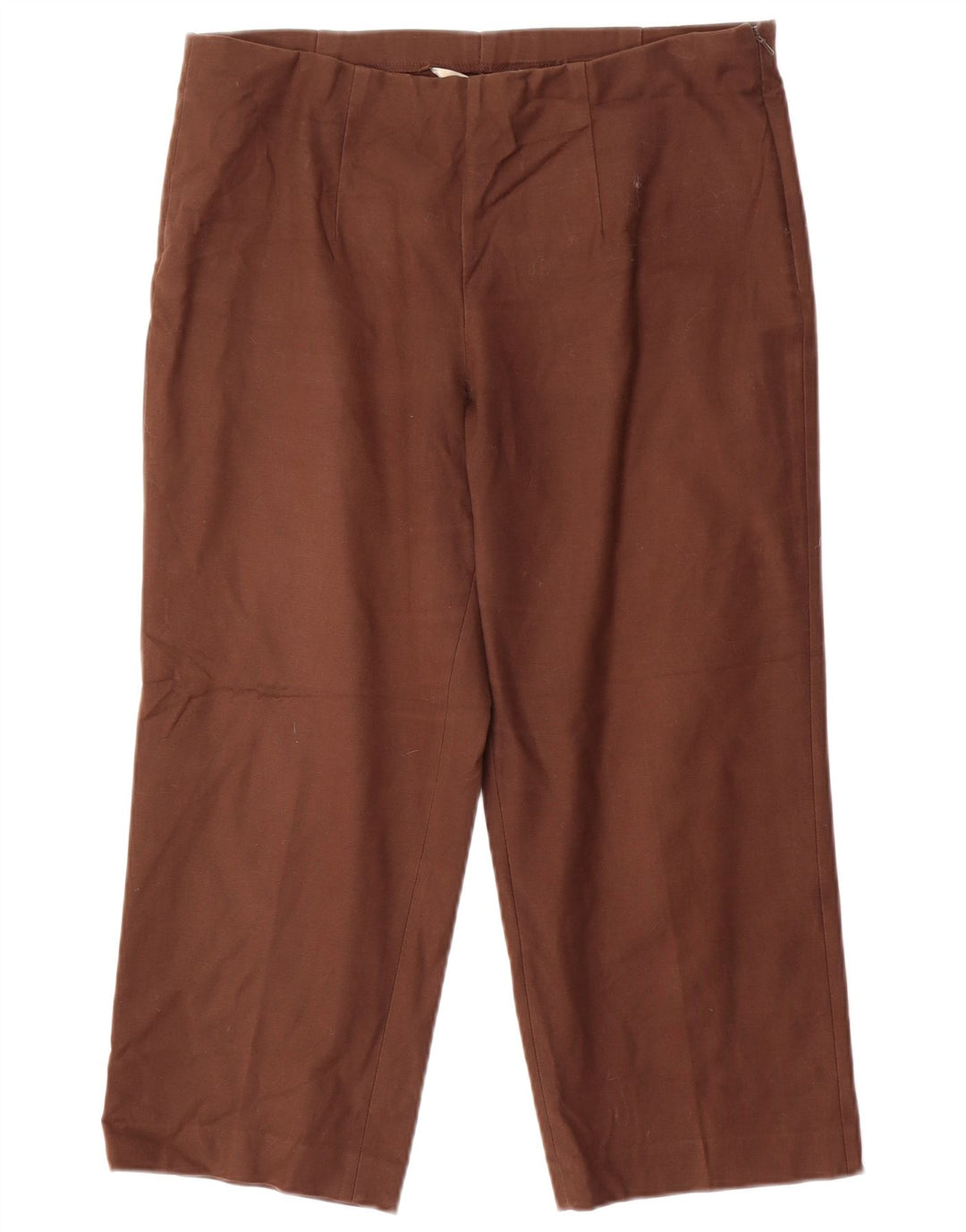 Spodnie damskie EDDIE BAUER Straight Capri US 10 Large W34 L22 Brown
