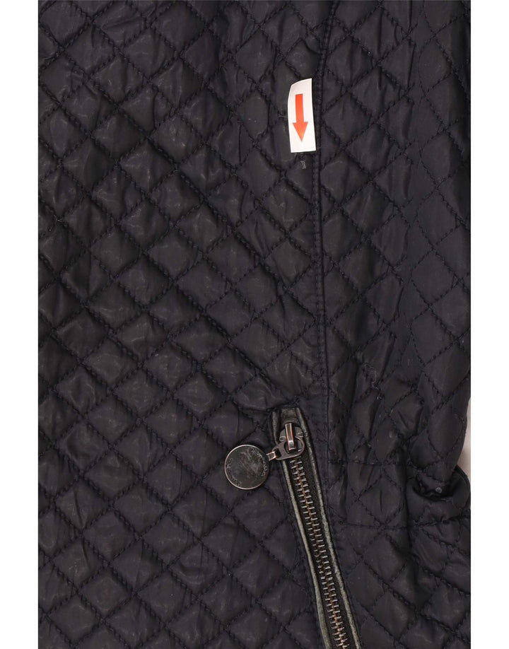 Damska pikowana kamizelka Massimo Dutti UK 18 XL, czarna, poliester