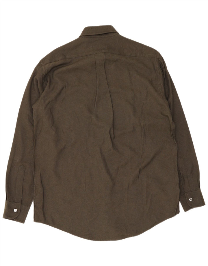 Koszula męska Trussardi, mała wiskoza khaki