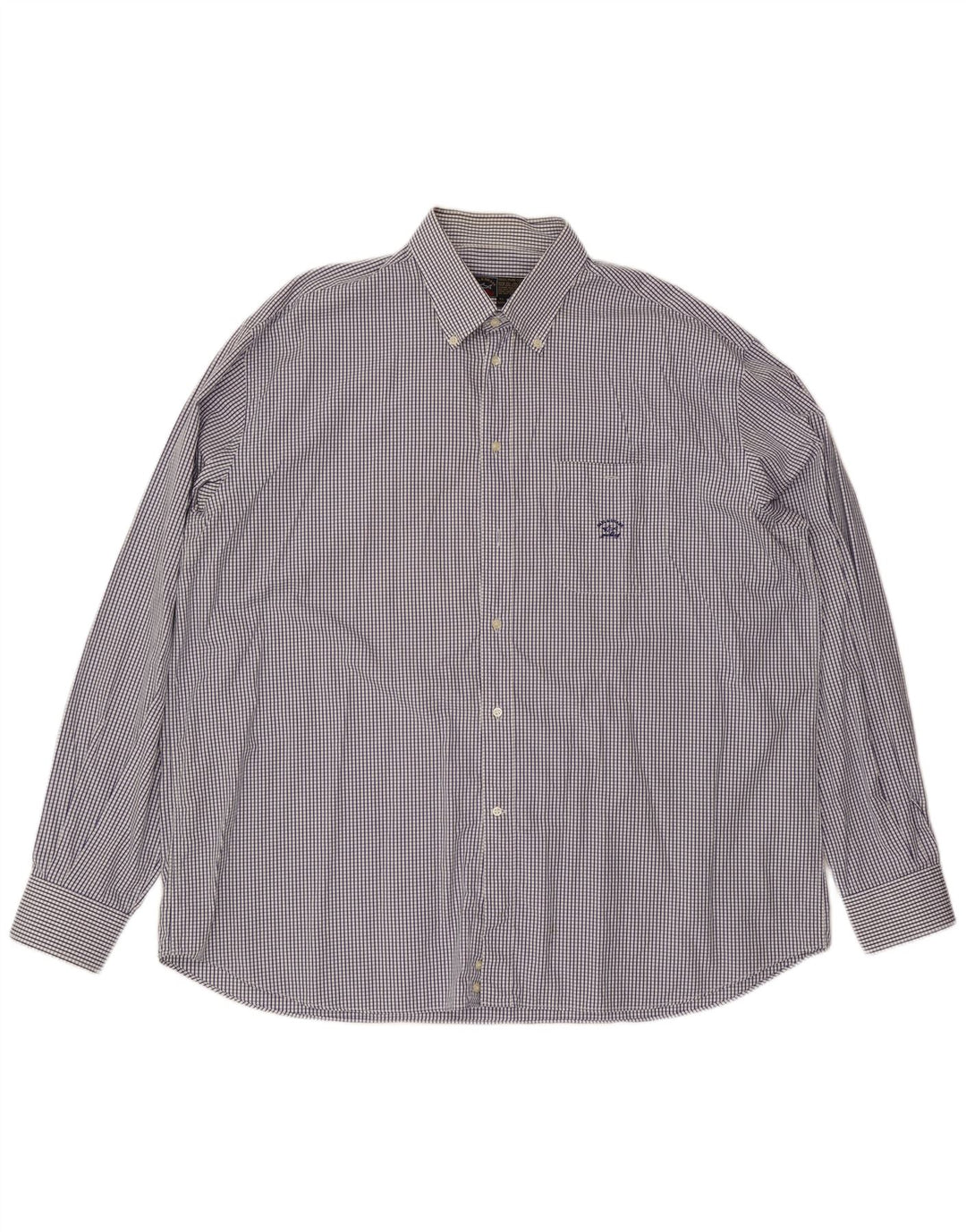 Męska koszula żeglarska Paul & Shark Rozmiar 47 18 1/2 2XL Granatowa, bawełniana w kratkę