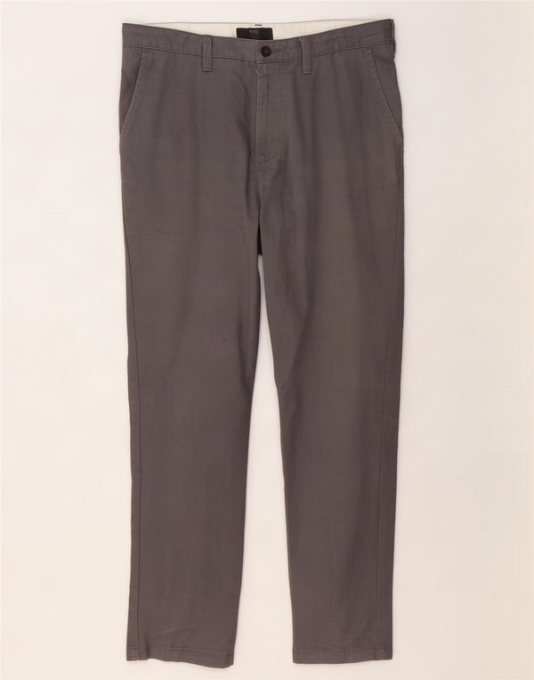 Marks & Spencer Męskie zwężane spodnie Chino W32 L29 Szara bawełna