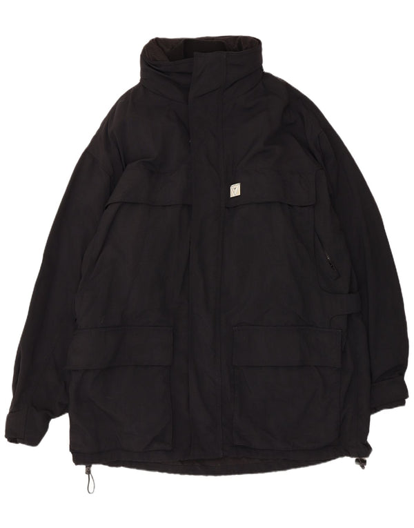 Męska kurtka użytkowa IT 54 2XL w stylu vintage, czarny nylon