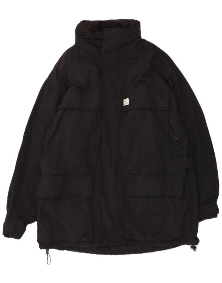 Męska kurtka użytkowa IT 54 2XL w stylu vintage, czarny nylon