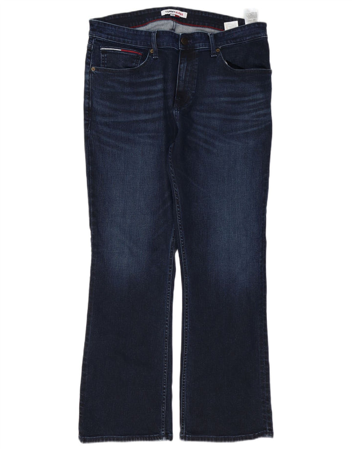 Męskie jeansy Bootcut TOMMY HILFIGER W34 L30 Niebieska bawełna